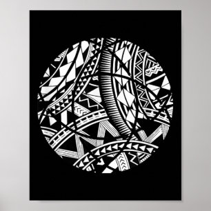 Póster Tatuaje Polinesio Cute Samoan Tribal Hawaiano - Gi
