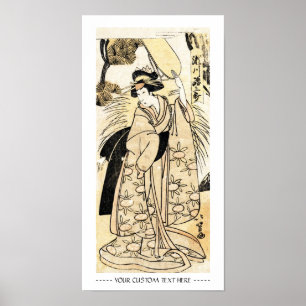 Póster Tatuaje ukiy-o geisha de la vieja cosecha japonesa
