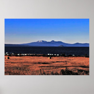 Póster Taupo y Tongariro