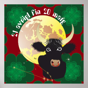 Póster Taur 21 aleta real 20 matg Placat
