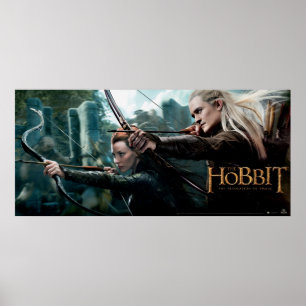 Póster TAURIEL™ and LEGOLAS GREENLEAF™ Movie Poster