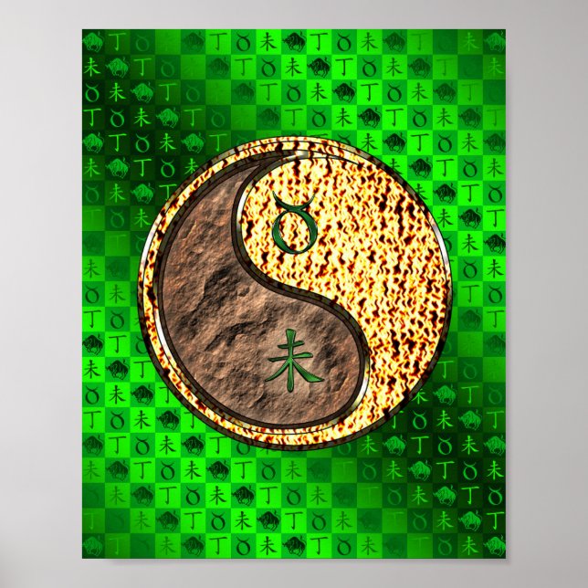 Póster Taurus & Fire Goat (Frente)