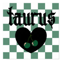 Taurus Gothic Aestética a cuadros de cerezo
