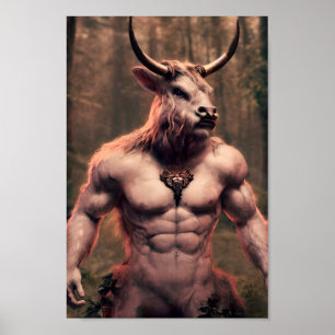 Póster Taurus joven fuerte