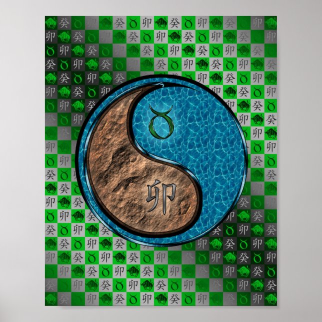 Póster Taurus y Conejo de Agua (Frente)