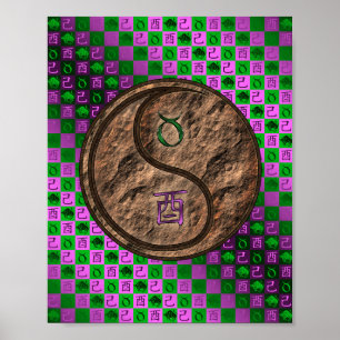 Póster Taurus y Earth Rooster
