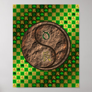 Póster Taurus y el dragón de la Tierra