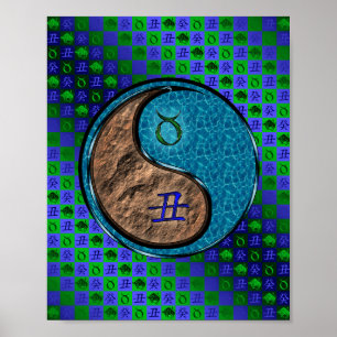 Póster Taurus y Ox de agua