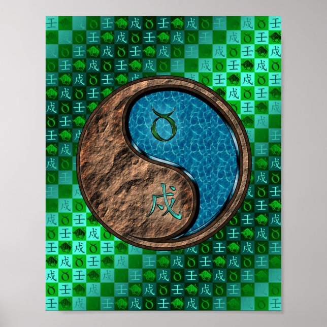 Póster Taurus y Perro de Agua (Frente)