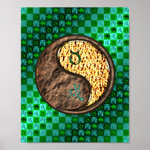 Póster Taurus y Perro de Fuego