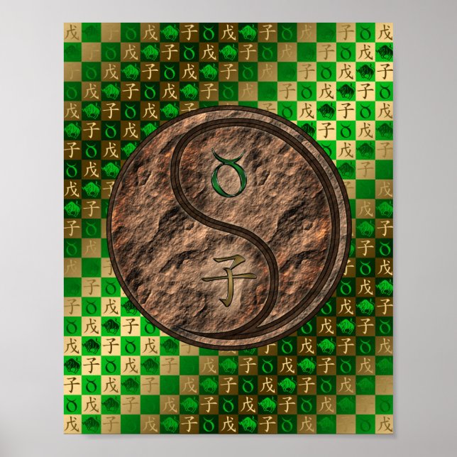 Póster Taurus y Rata de la Tierra (Frente)