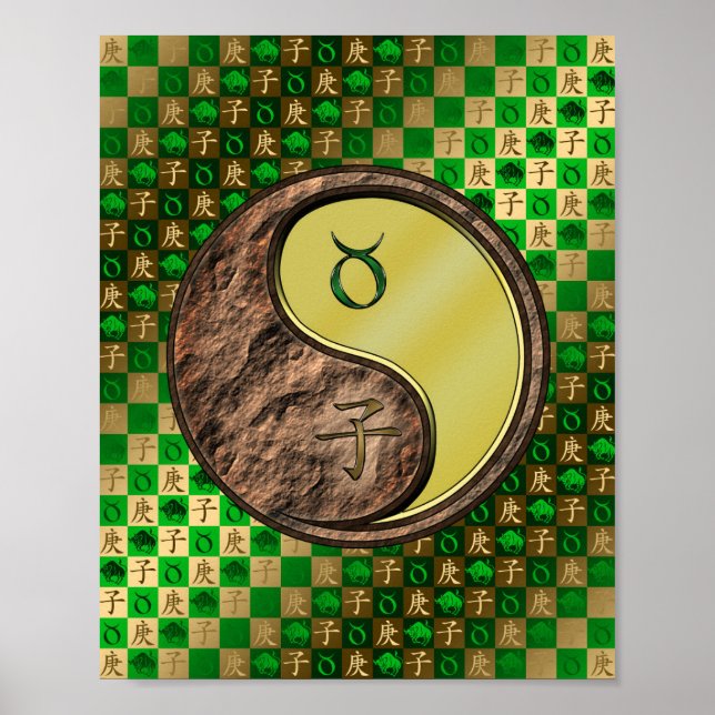 Póster Taurus y Rata Metalizado (Frente)