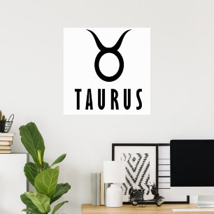 Póster Taurus zodiac
