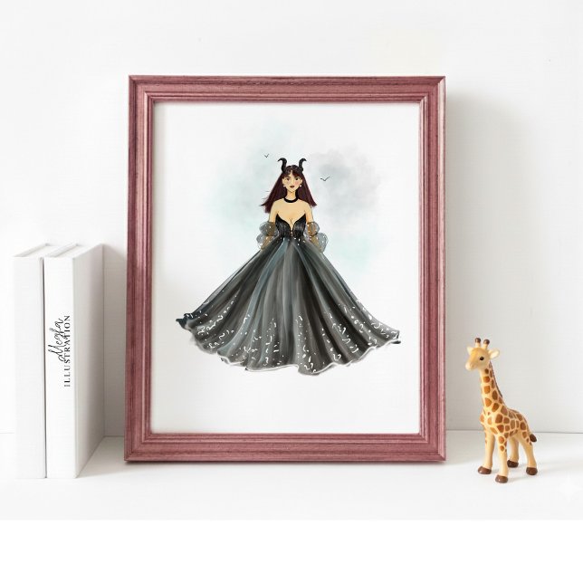 Póster Taurus Zodiac Illustration – Hand Drawn (Subido por el creador)