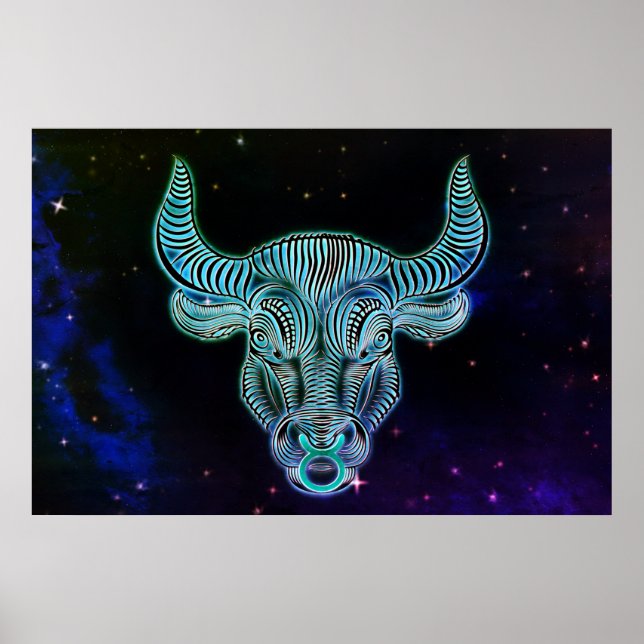 Póster taurus zodiac poster (Frente)
