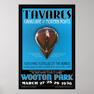 Póster Tavares Cavalcade of Modern Boats poster