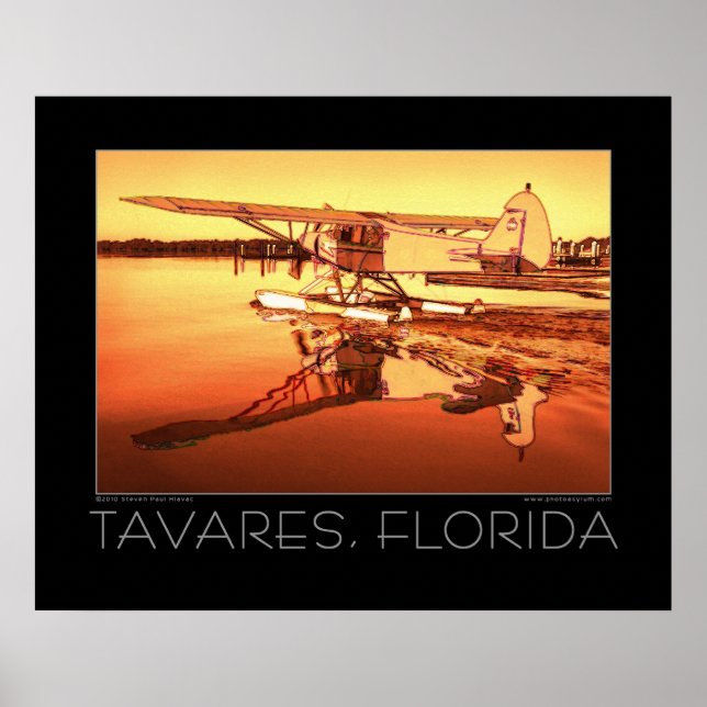 Póster Tavares Florida Fine Art Seaplane Poster (Frente)