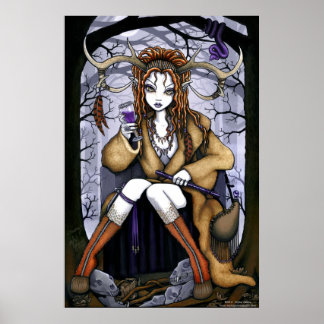 Póster "Tawny" Therianthrope Nature Spirit Fae Poster