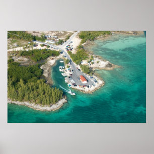 Póster Taxi acuático a Harbour Island, Bahamas