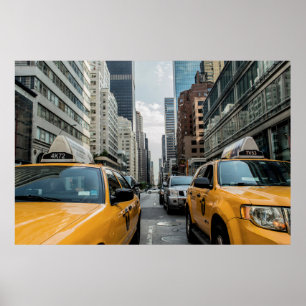 Póster Taxi Amarillo de Nueva York