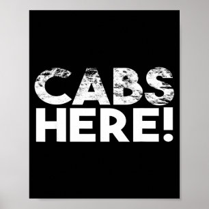 Póster Taxis Divertidos Aquí - Guido Divertido Nueva Jers