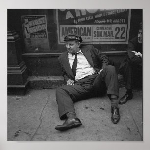 Póster Taxista en la ribera del río St. Louis