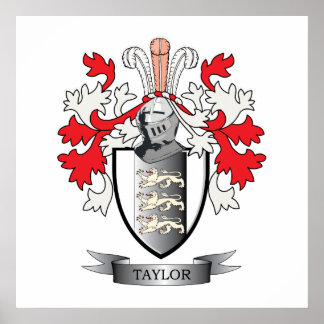 Póster Taylor Coat of Arms