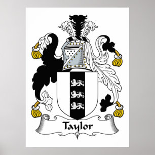 Póster Taylor Family Crest