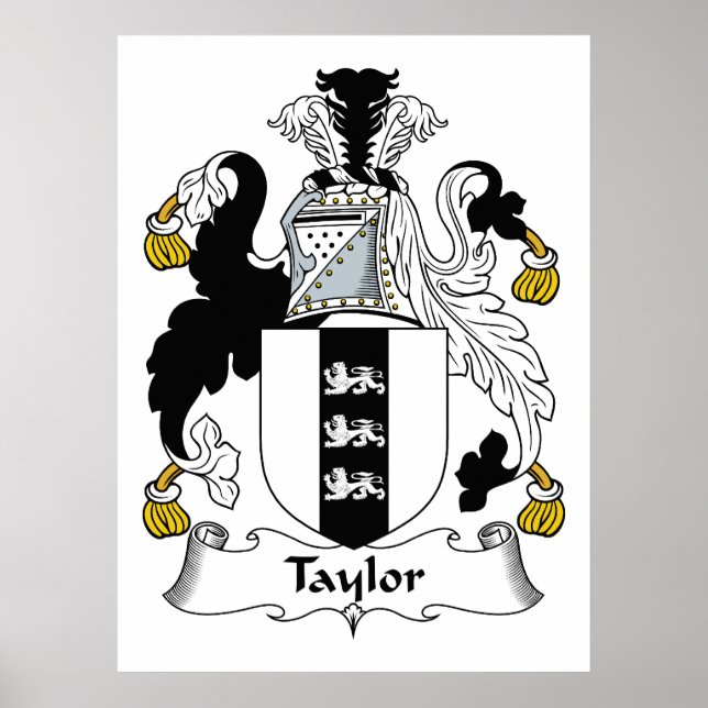 Póster Taylor Family Crest (Frente)