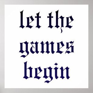 Póster Taylor Swift Dejar Que comiencen los Juegos