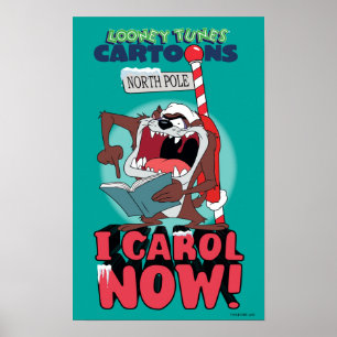 PÓSTER TAZ™ "¡CANTARÉ NAVIDADES AHORA!"
