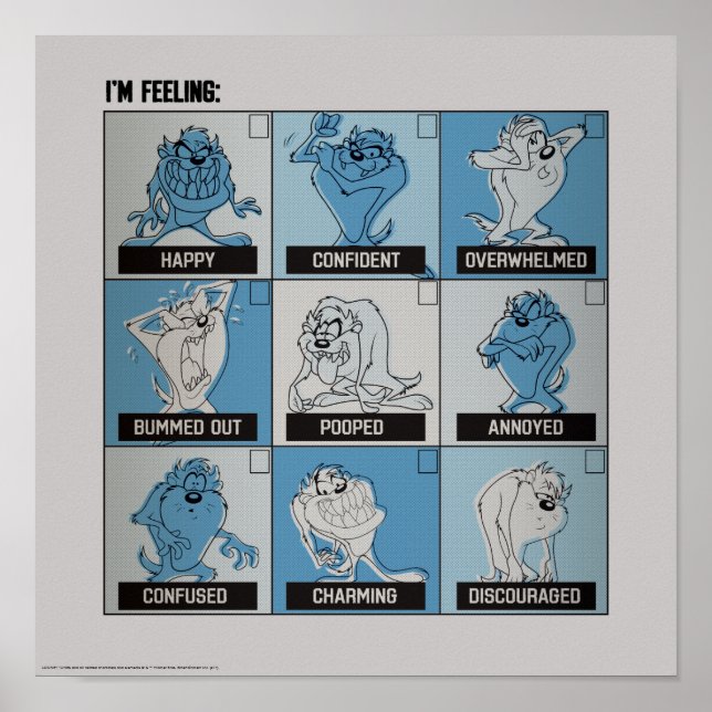 Póster TAZ™ Emotion Checkbox (Frente)