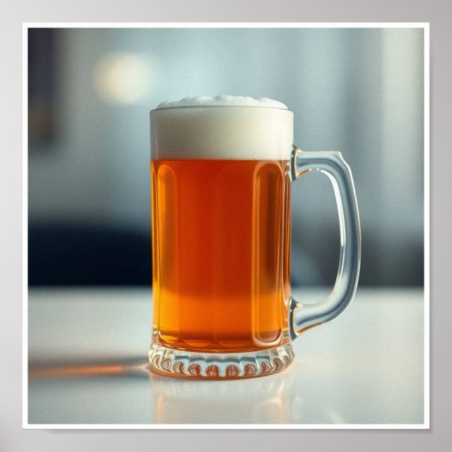 Póster Taza de cerveza (Frente)