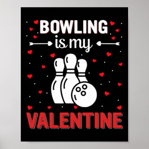 Póster Taza de Corazón Rojo Cupido Amor Gráfico Bolos Es