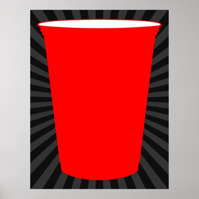 Póster taza de fiesta (Frente)