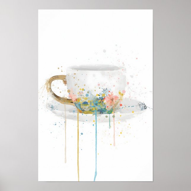 Póster Taza de té (Frente)