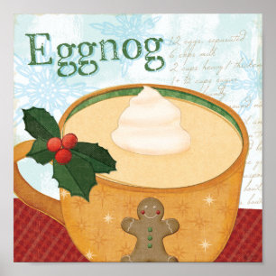 Póster Taza del navidad con yema
