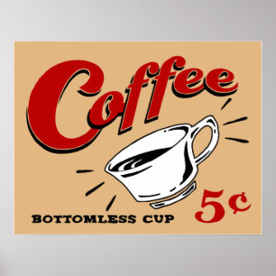 Póster Taza insondable del café