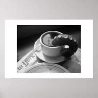 tazón de café con tentáculo