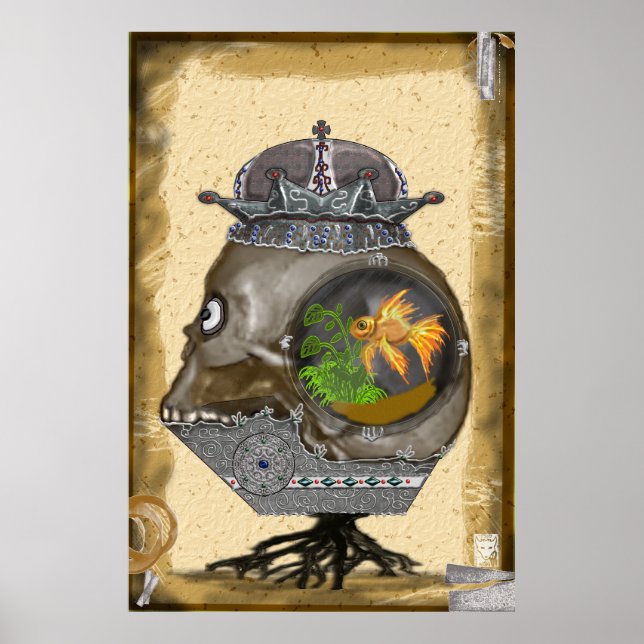 Póster tazón de pescado (Frente)