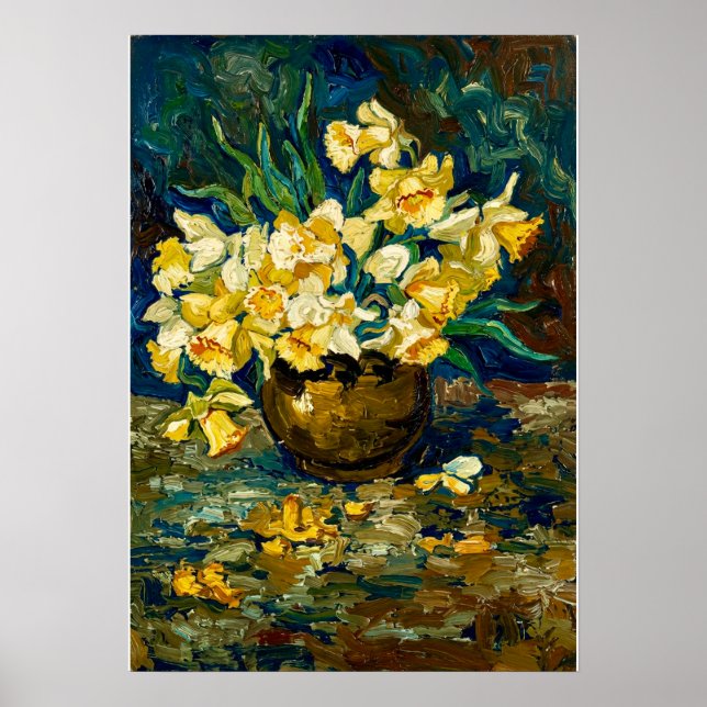 Póster Tazón Van Gogh con Narcisos  (Frente)