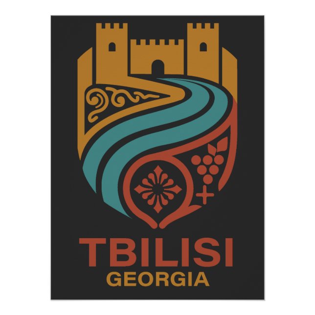 Póster Tbilisi Georgia (Anverso)