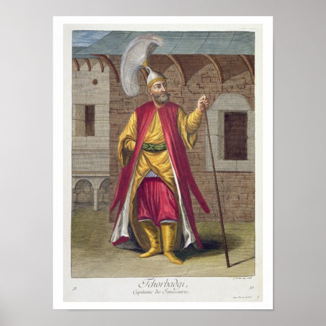 Póster Tchorbadji, captain of the janissaries, 18th centu (Frente)