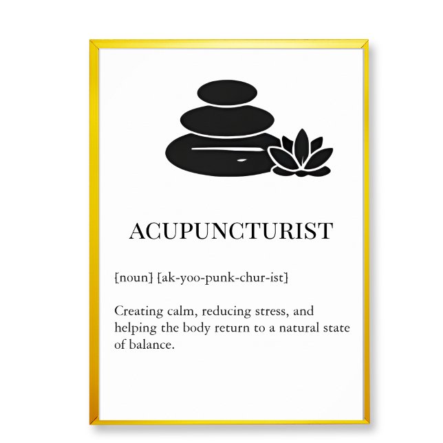 Póster TCM Wall Art for Acupuncture Wall Chart (Acupucture clinic wall decor art,  acupuncture wall chart)