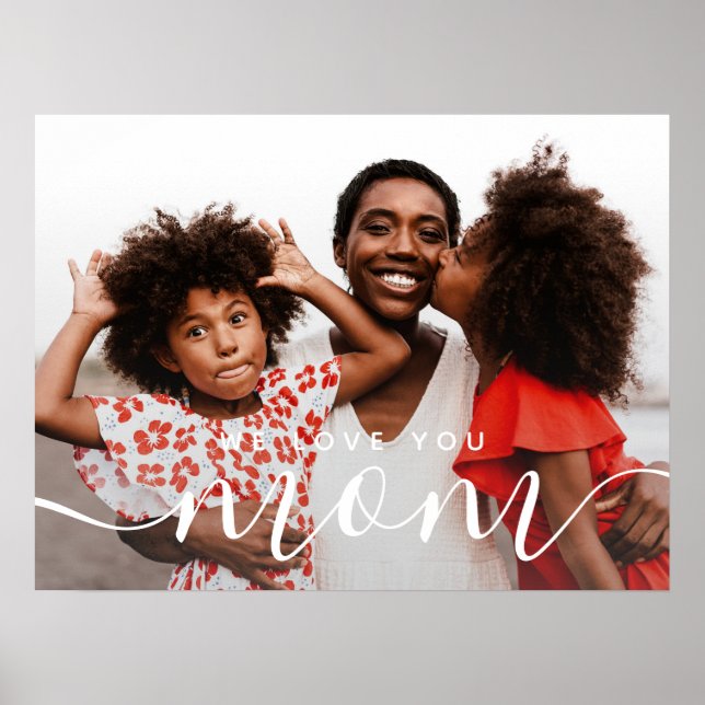 Póster Te Ama Mamá Foto Clásica Moderna (Frente)