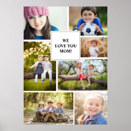 Póster Te Amamos Mamá 7 Foto Niño Familia