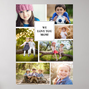 Póster Te Amamos Mamá 7 Foto Niño Familia