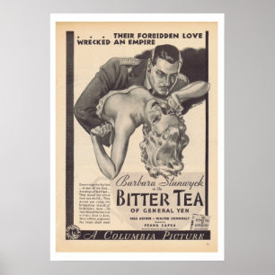 Póster Té amargo de la película general Barbara Stanwyc