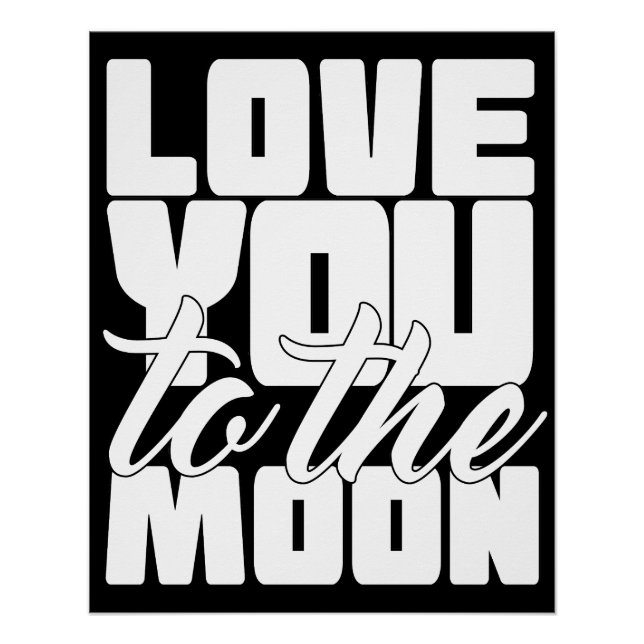 Póster Te Amas A La Luna (Anverso)