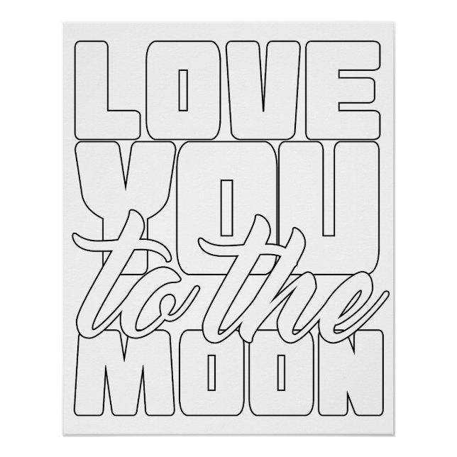 Póster Te Amas A La Luna (Anverso)